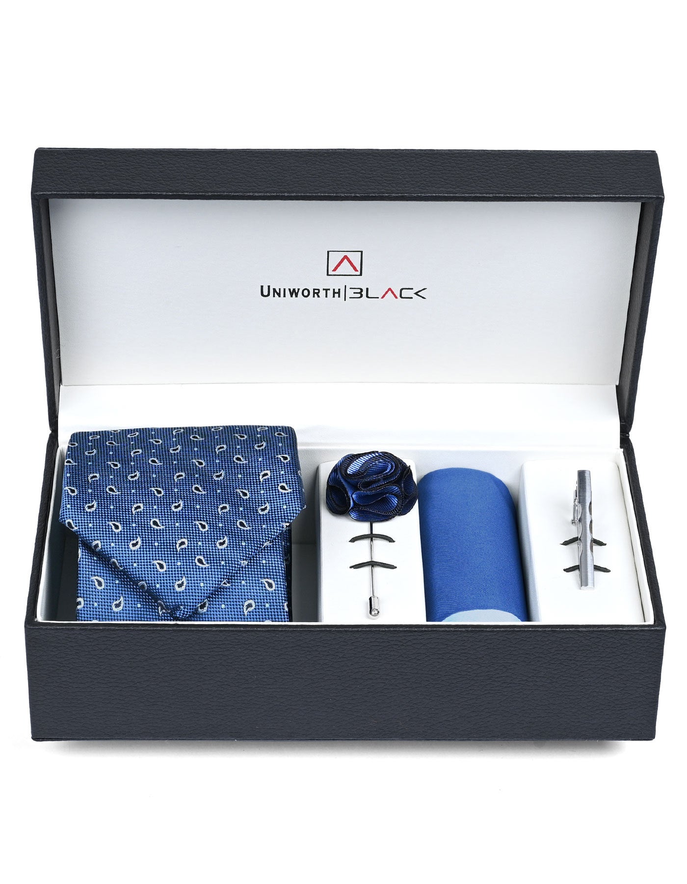 Blue Paisley Men Accessories Box