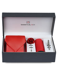 Red Geometric Men Accessories Box
