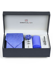 L Blue Texture Men Accessories Box