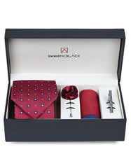 Red Floral Men Accessories Box