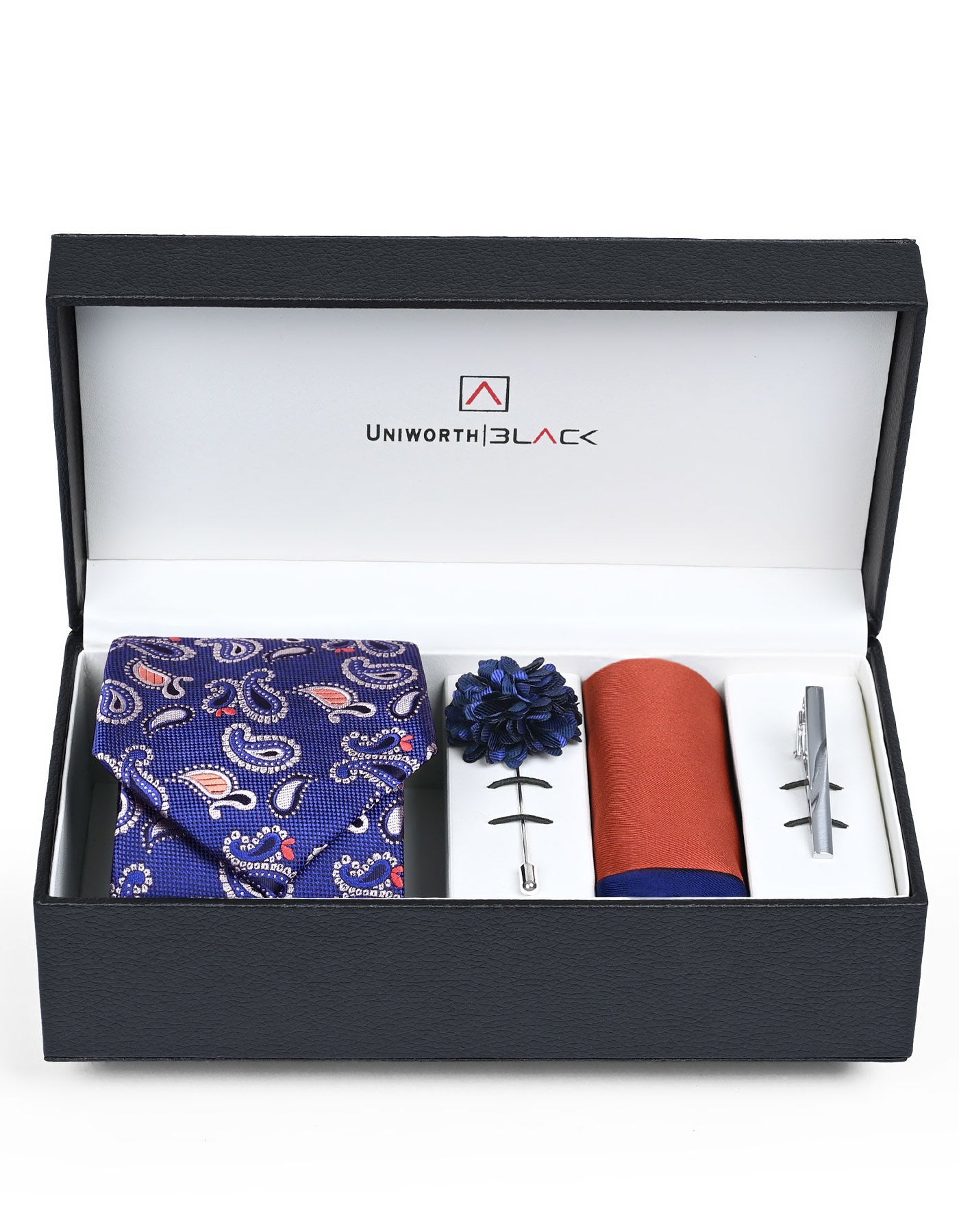 Blue Paisley Men Accessories Box