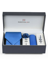 Royal Blue Geometric Men Accessories Box