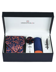 Orange Paisley Men Accessories Box
