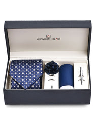 Navy Paisley Men Accessories Box