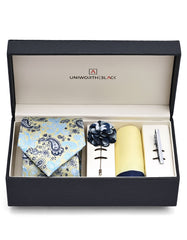 Yellow Geometric Men Accessories Box