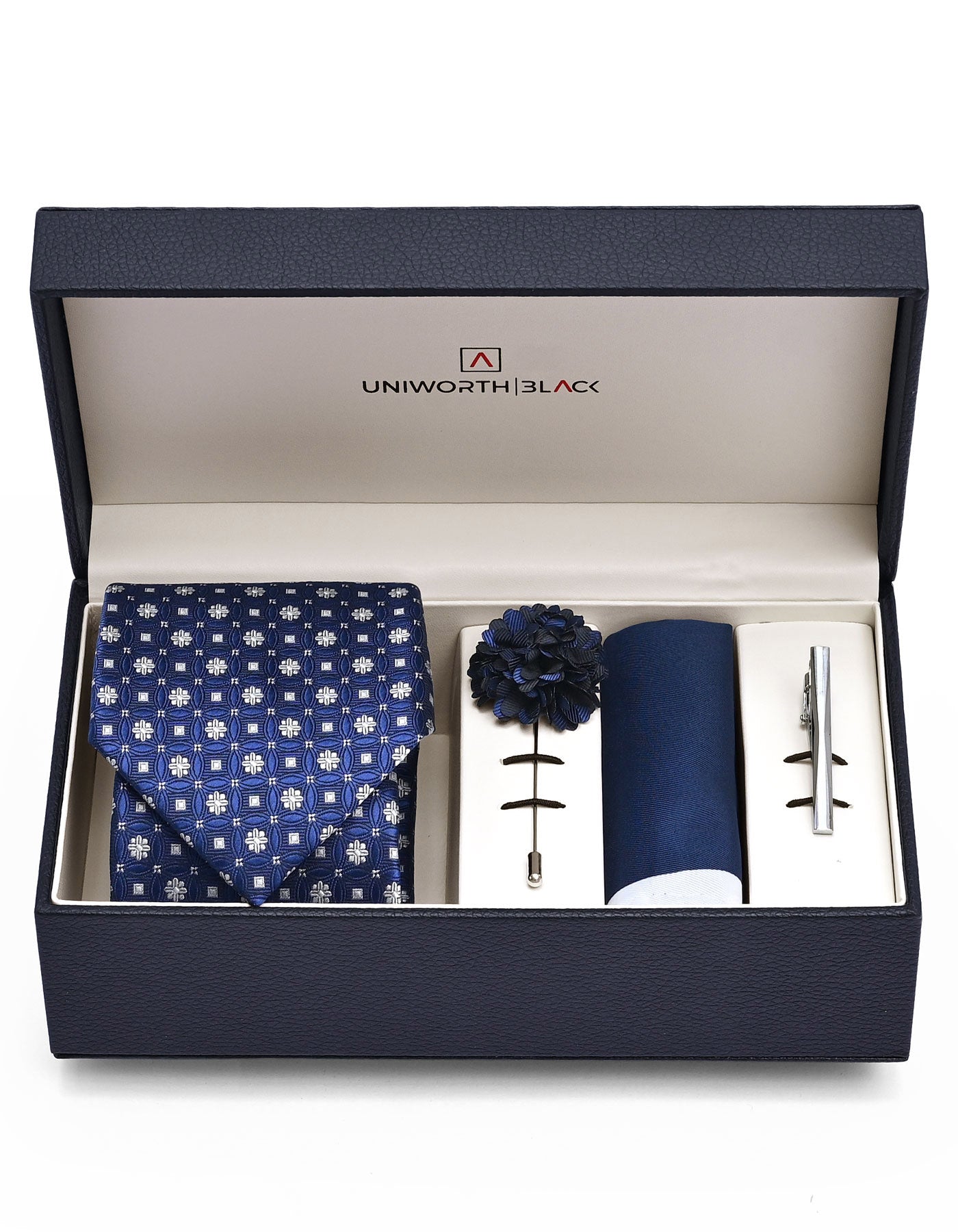 D Blue Texture Men Accessories Box