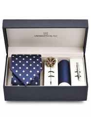 Navy Dotted Men Accessories Box
