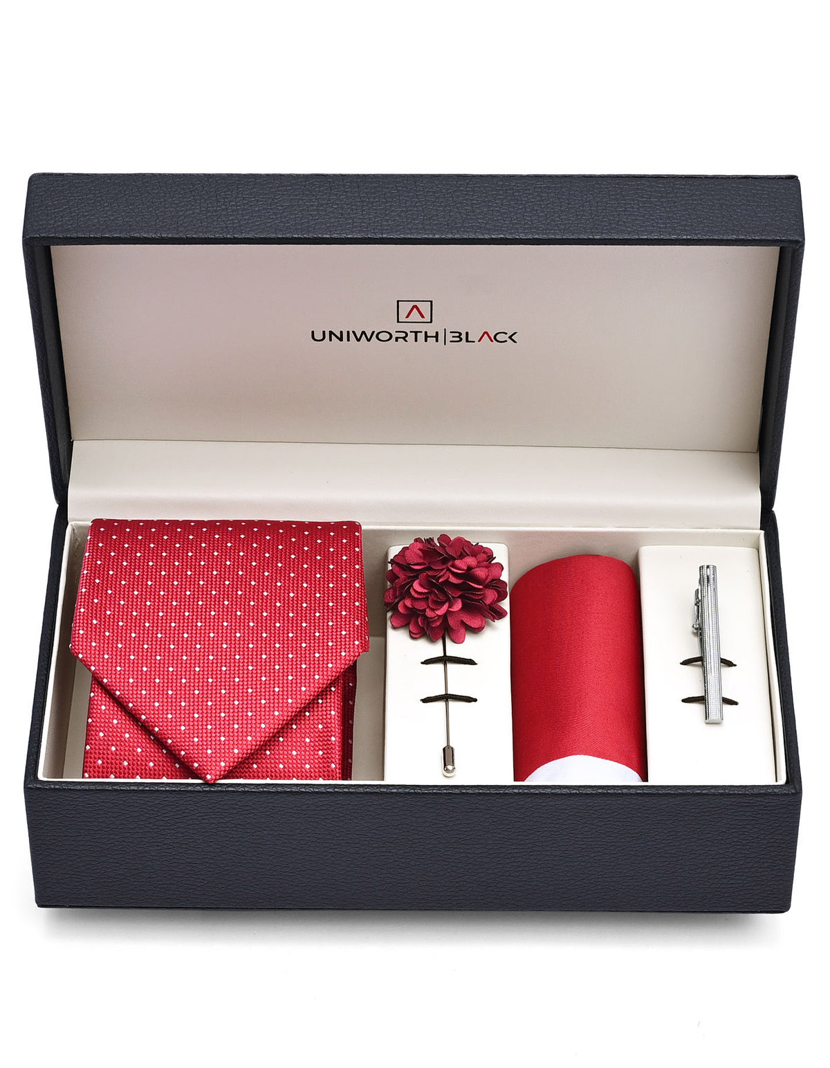 Red Texture Men Accessories Box