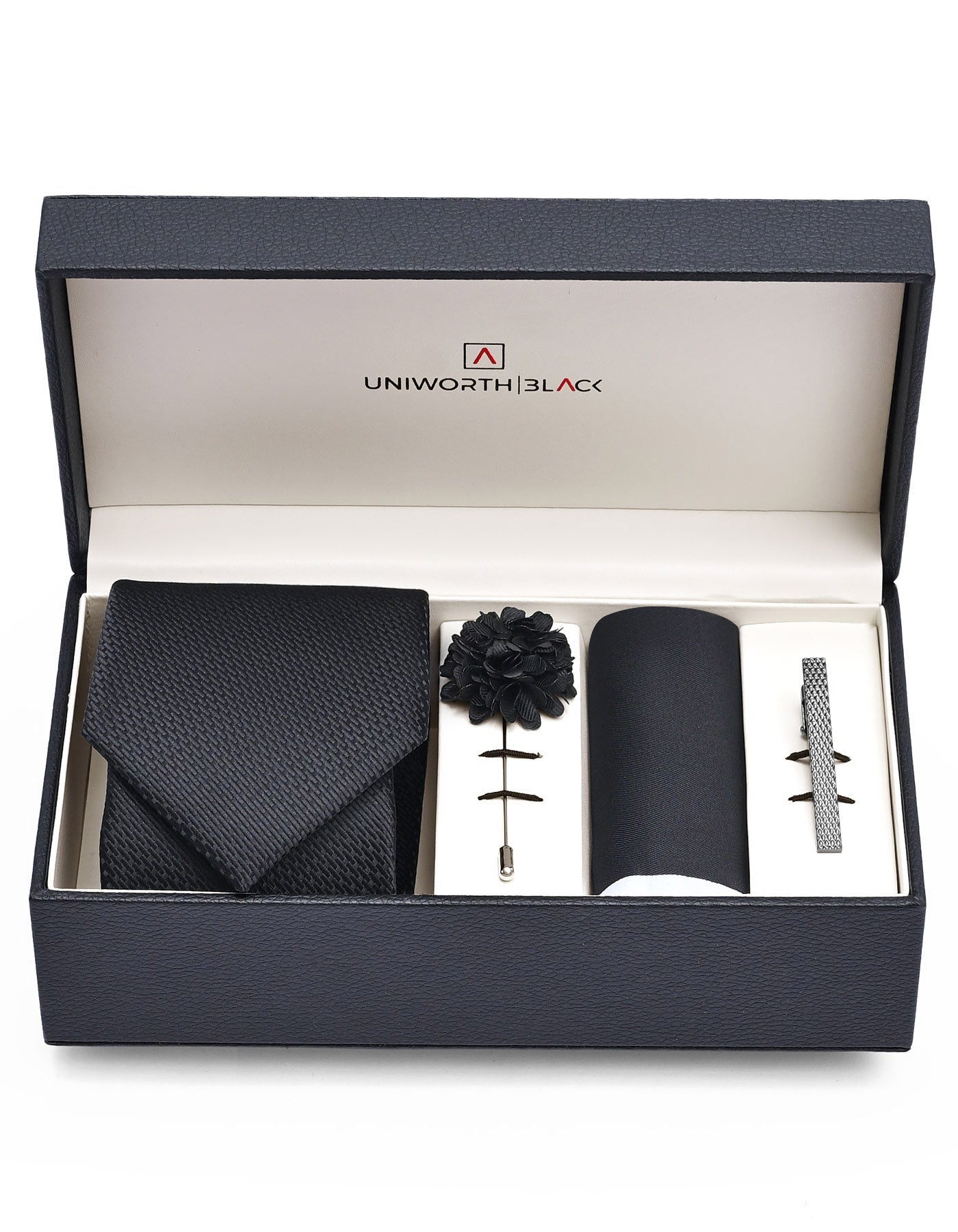Black Geometric Men Accessories Box