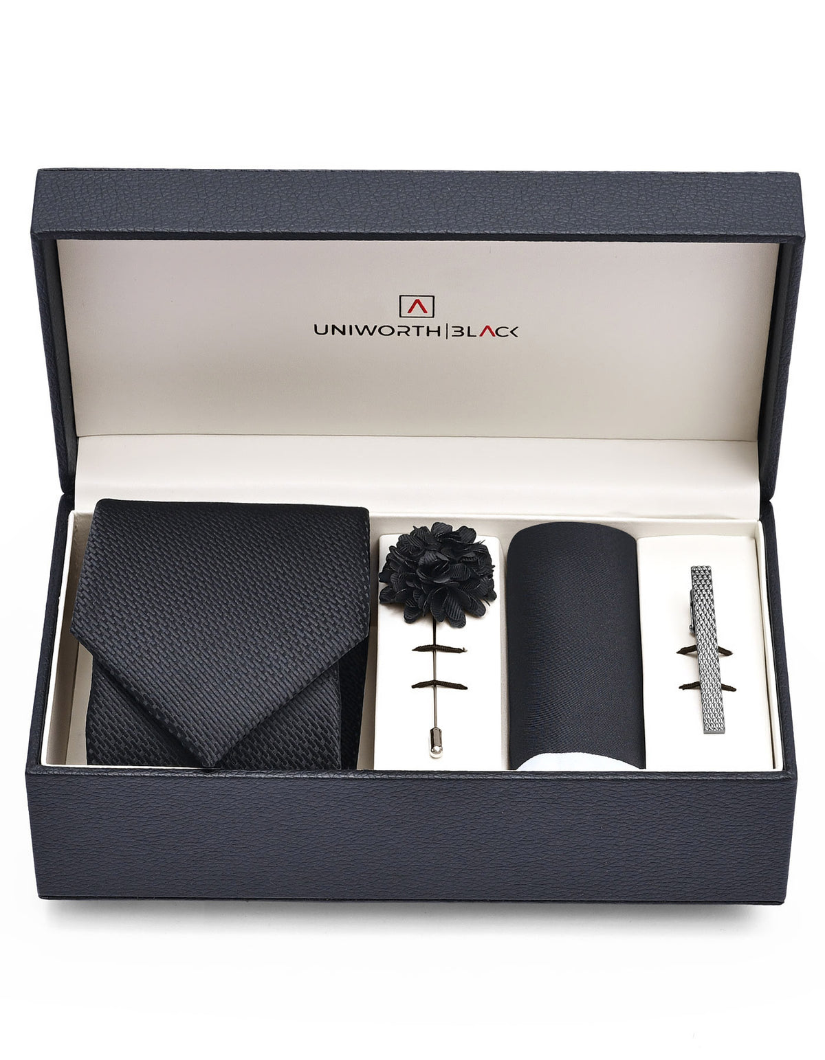 Black Geometric Men Accessories Box