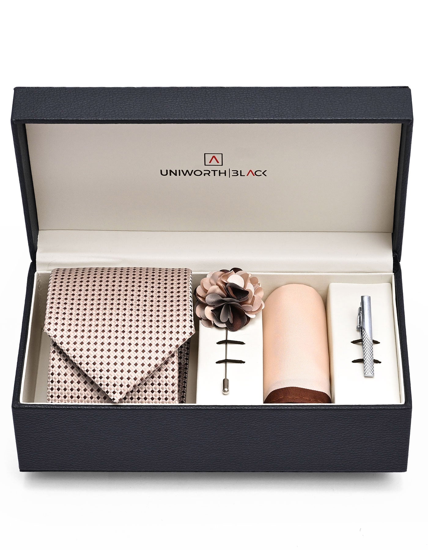 Beige Texture Men Accessories Box