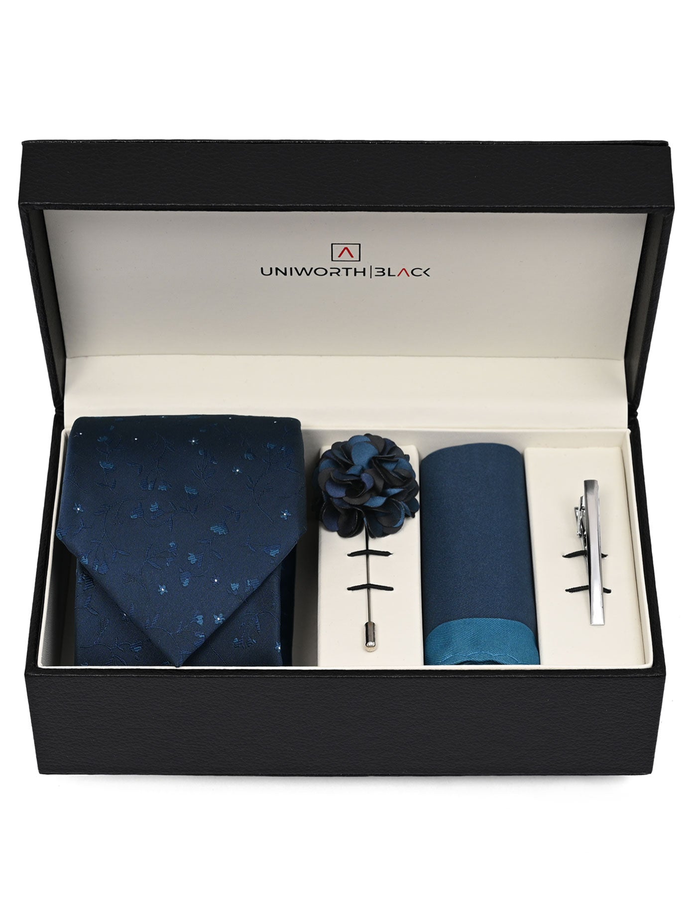 Navy Paisley Men Accessories Box