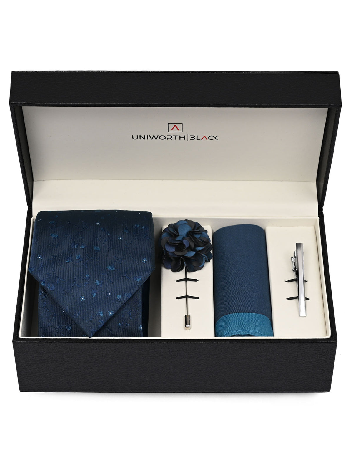 Navy Paisley Men Accessories Box