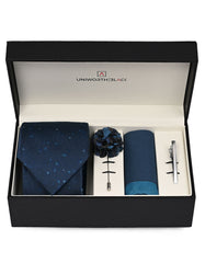 Navy Paisley Men Accessories Box