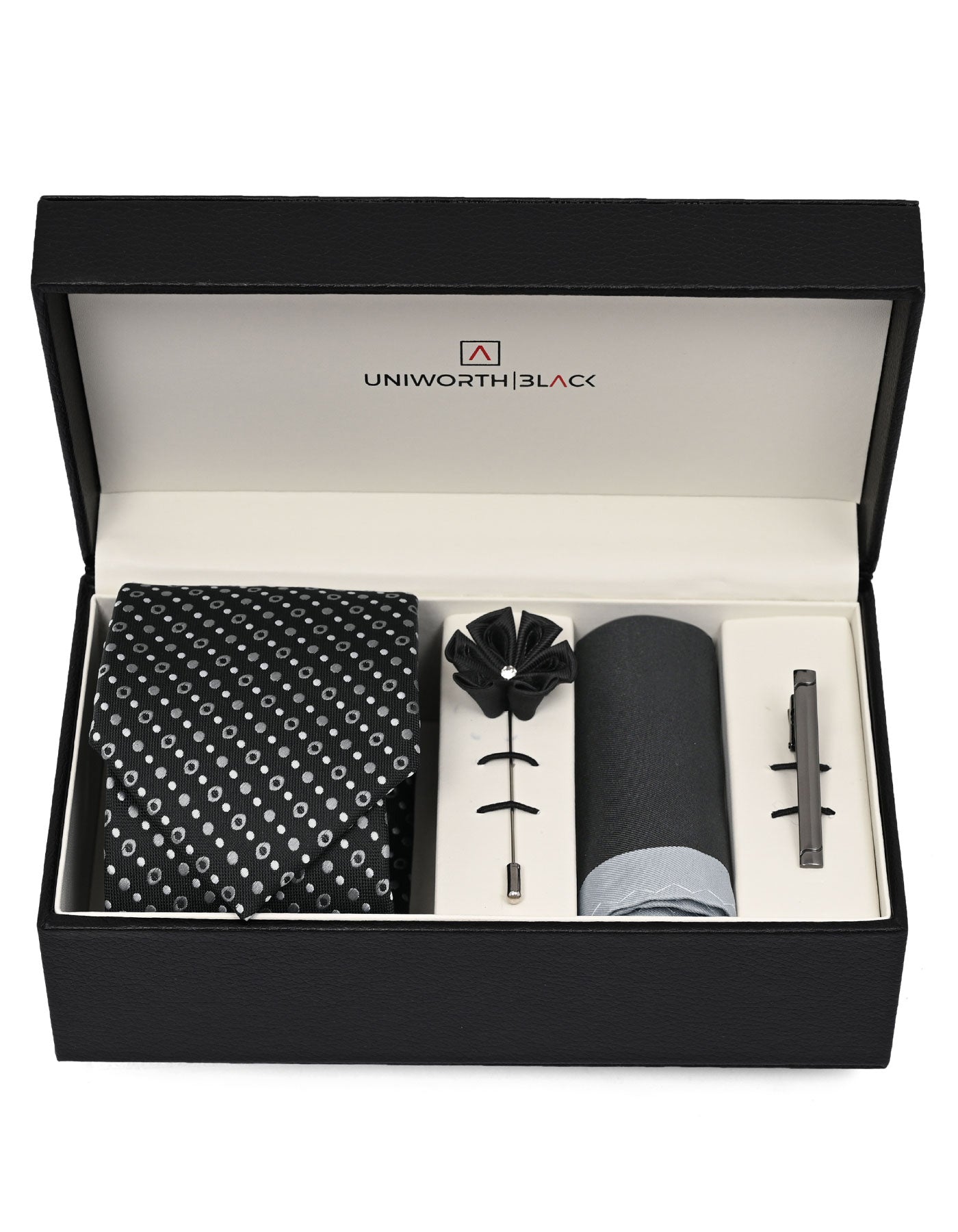 Black Geometric Men Accessories Box