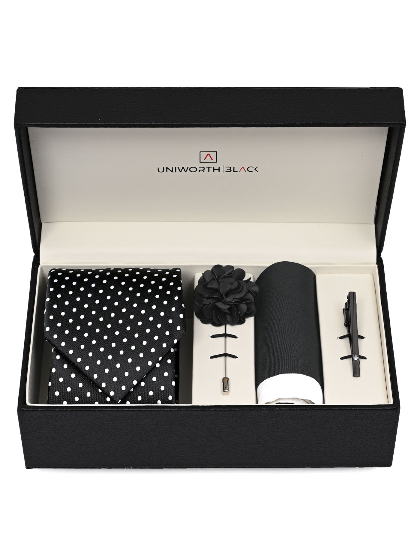 Black Dotted Men Accessories Box