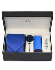 Royal Blue Textured Men Accessories Box