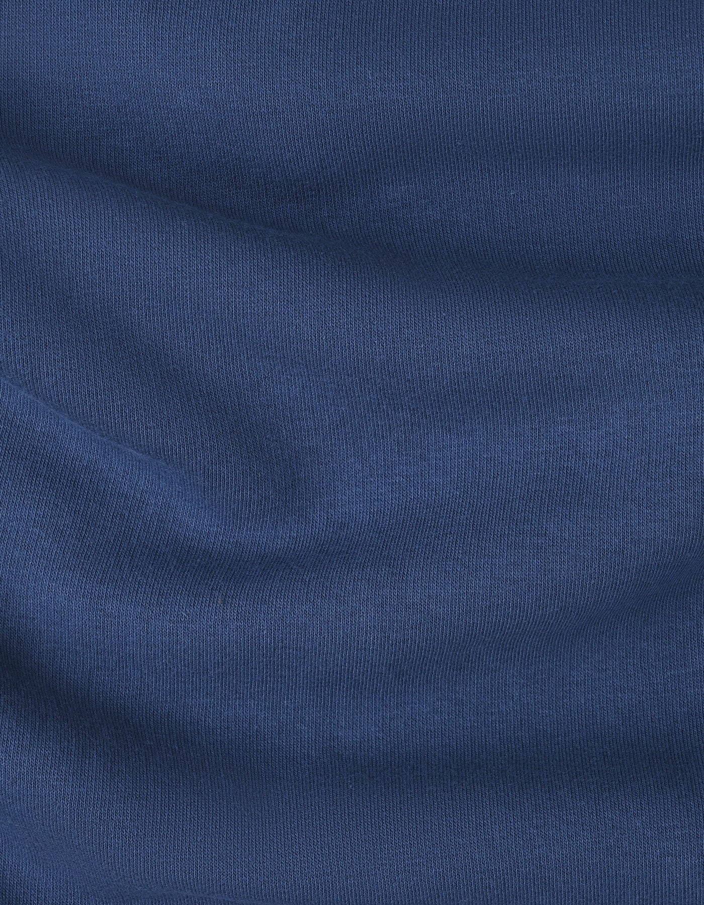 M Blue Plain Half Zipper