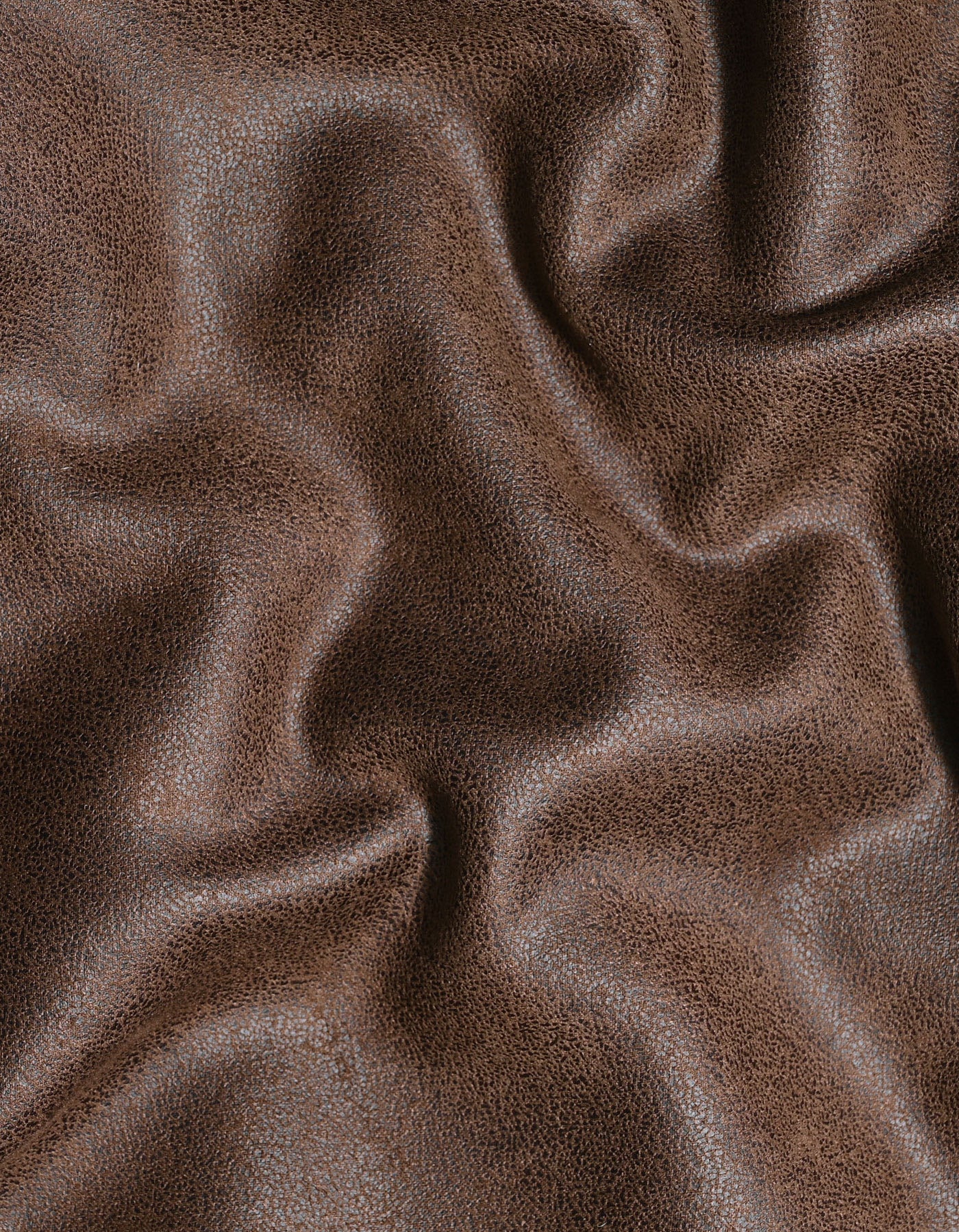 Brown Plain Suede Biker Jacket