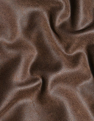 Brown Plain Suede Biker Jacket