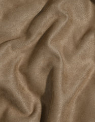 Camel Plain Faux Suede Bomber Jacket