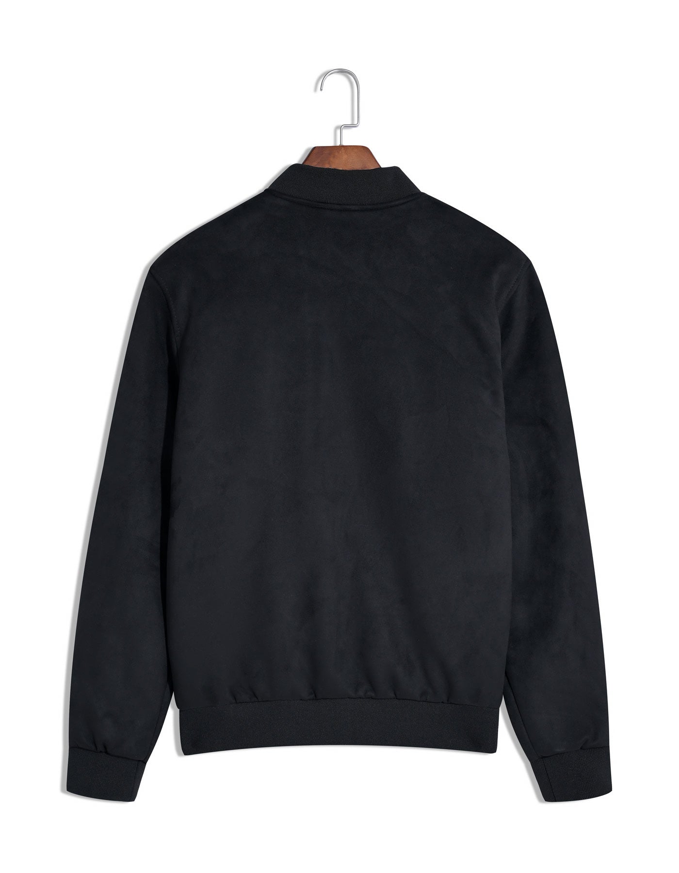 Black Plain Bomber Jacket