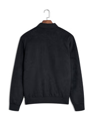 Black Plain Bomber Jacket