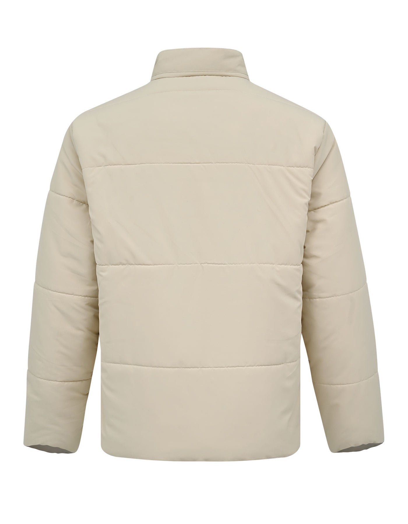 Fawn Plain Mock Neck Puffer Jacket