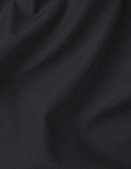 Black Plain Windbreaker Jacket