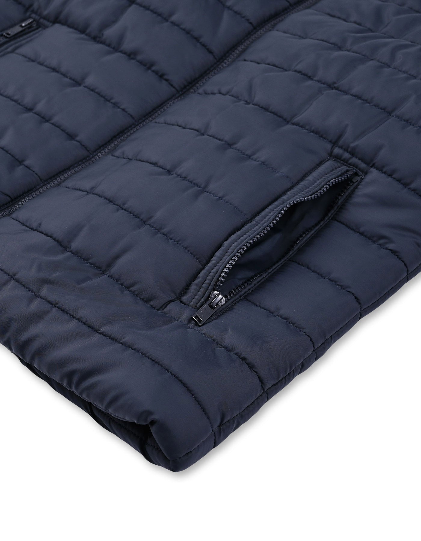 E Blue Plain Hybrid Jacket