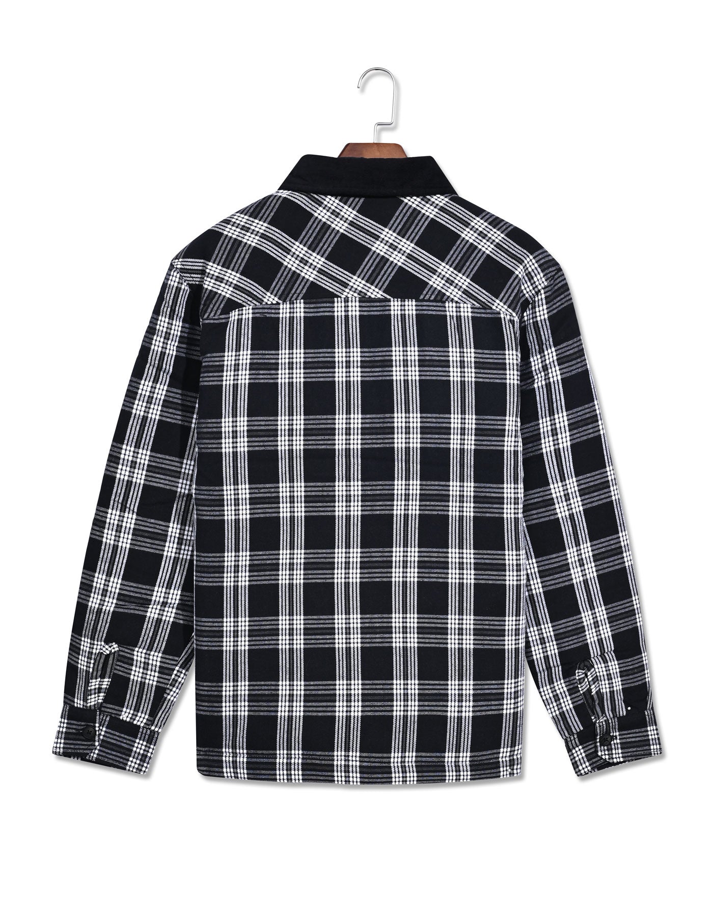 Black Check Aviator Jacket
