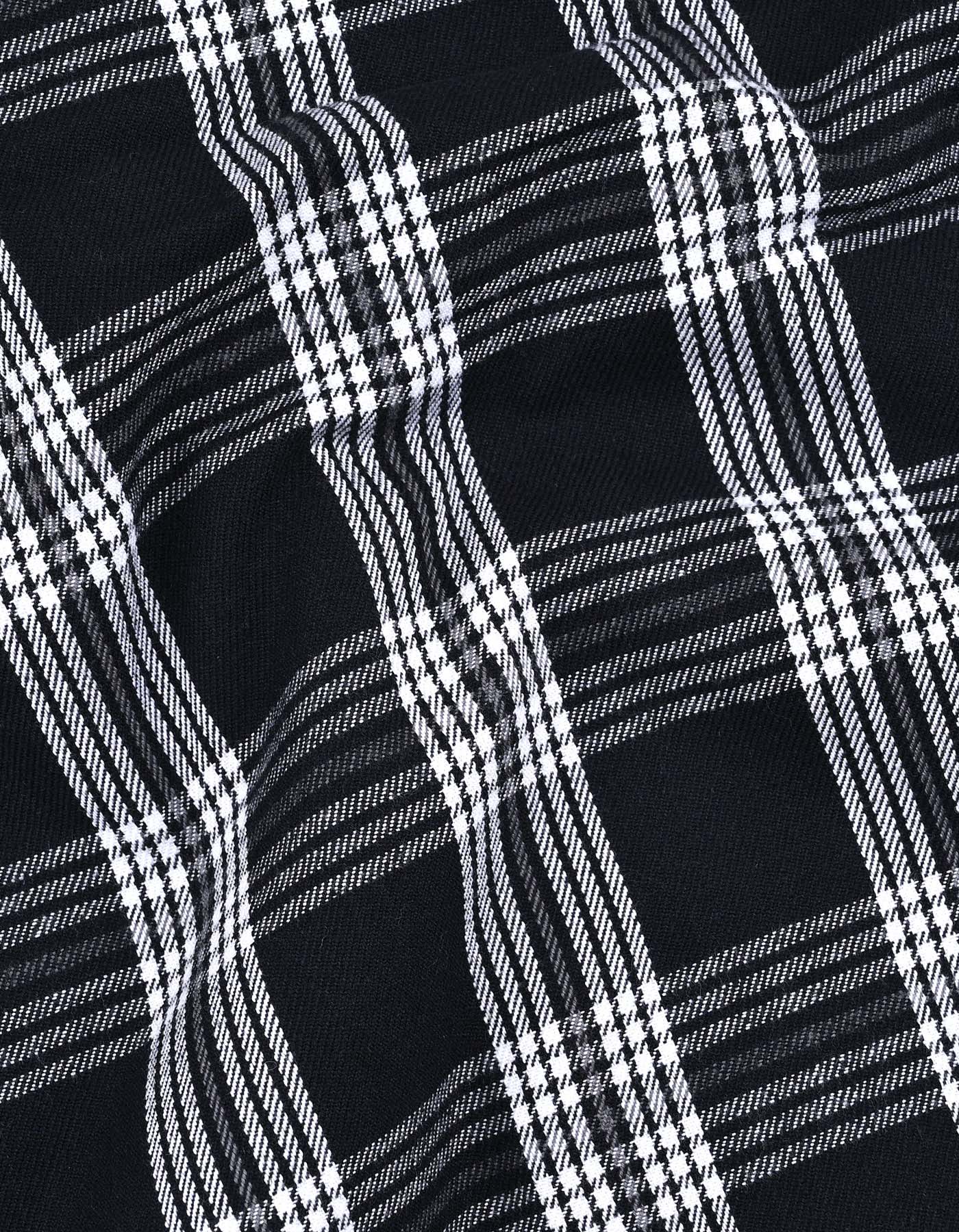 Black Check Aviator Jacket