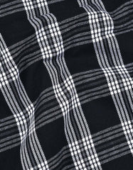 Black Check Aviator Jacket