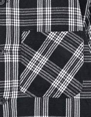 Black Check Aviator Jacket