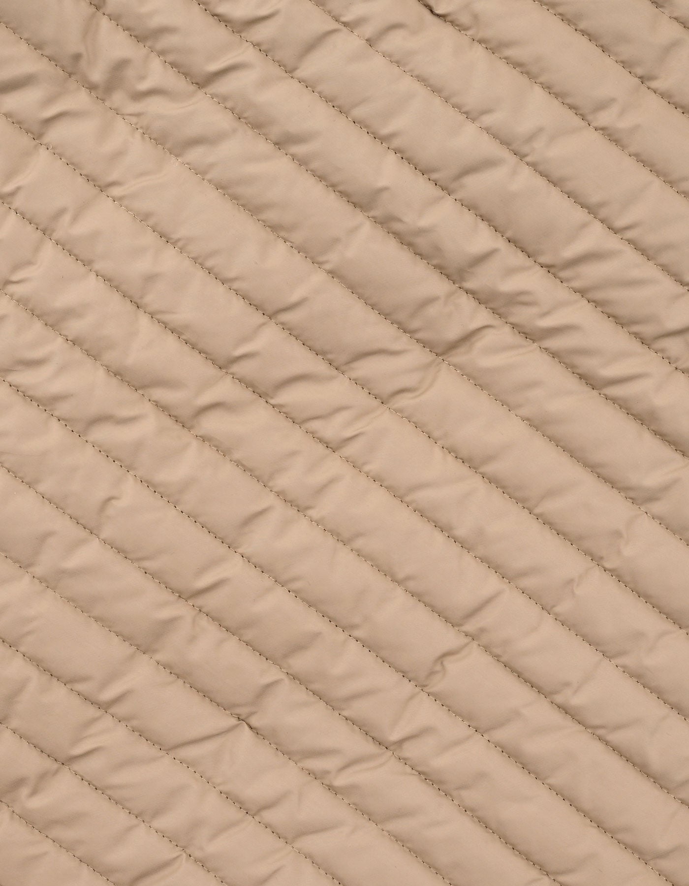 Camel Plain Puffer Gilet Jacket