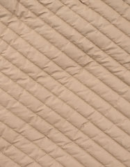 Camel Plain Puffer Gilet Jacket