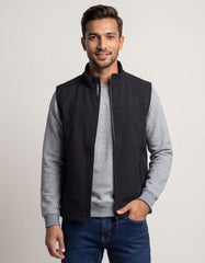 Black Plain Gilet Jacket