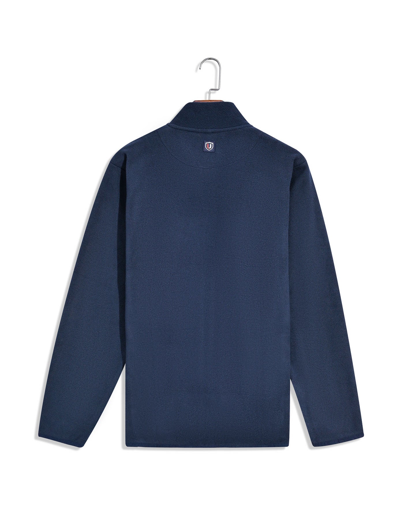 Navy Plain Zip-Up Jacket