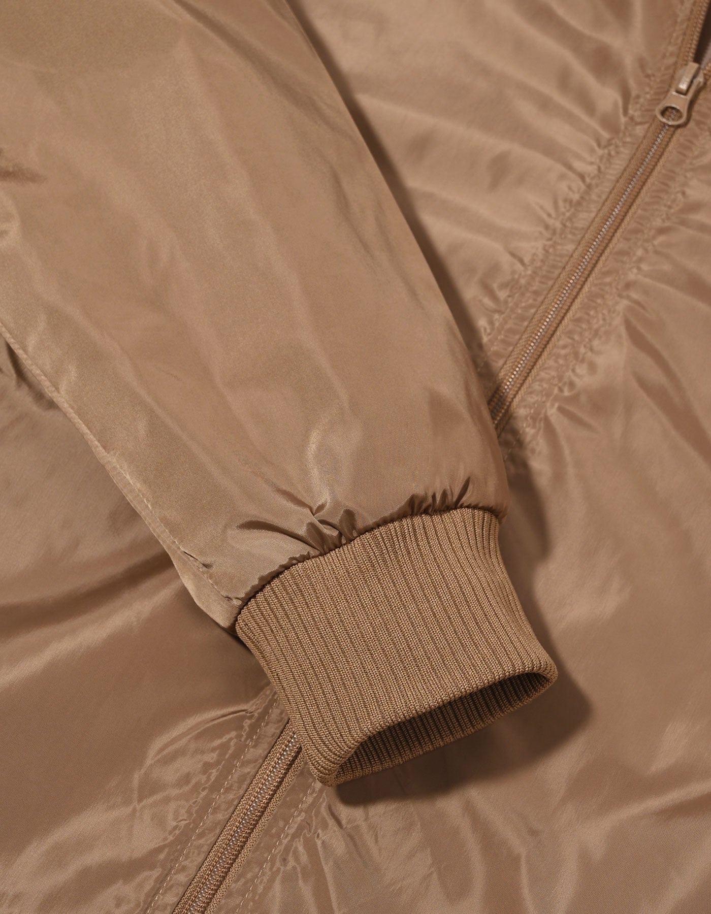 Dark Brown Patch Detail Bomber Jacket