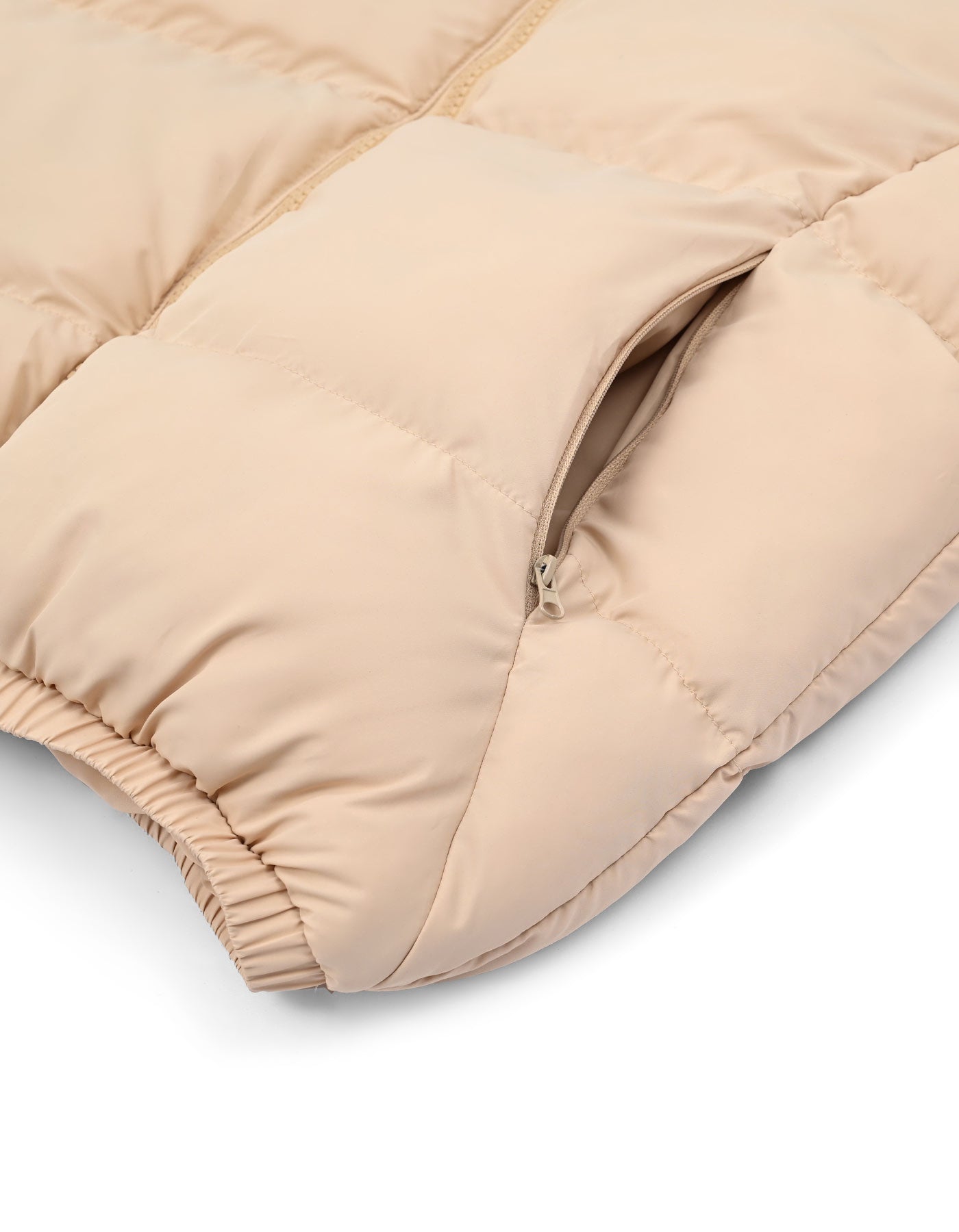 Beige Puffer Jacket JK2610-2-XL