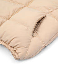 Beige Puffer Jacket JK2610-2-XL