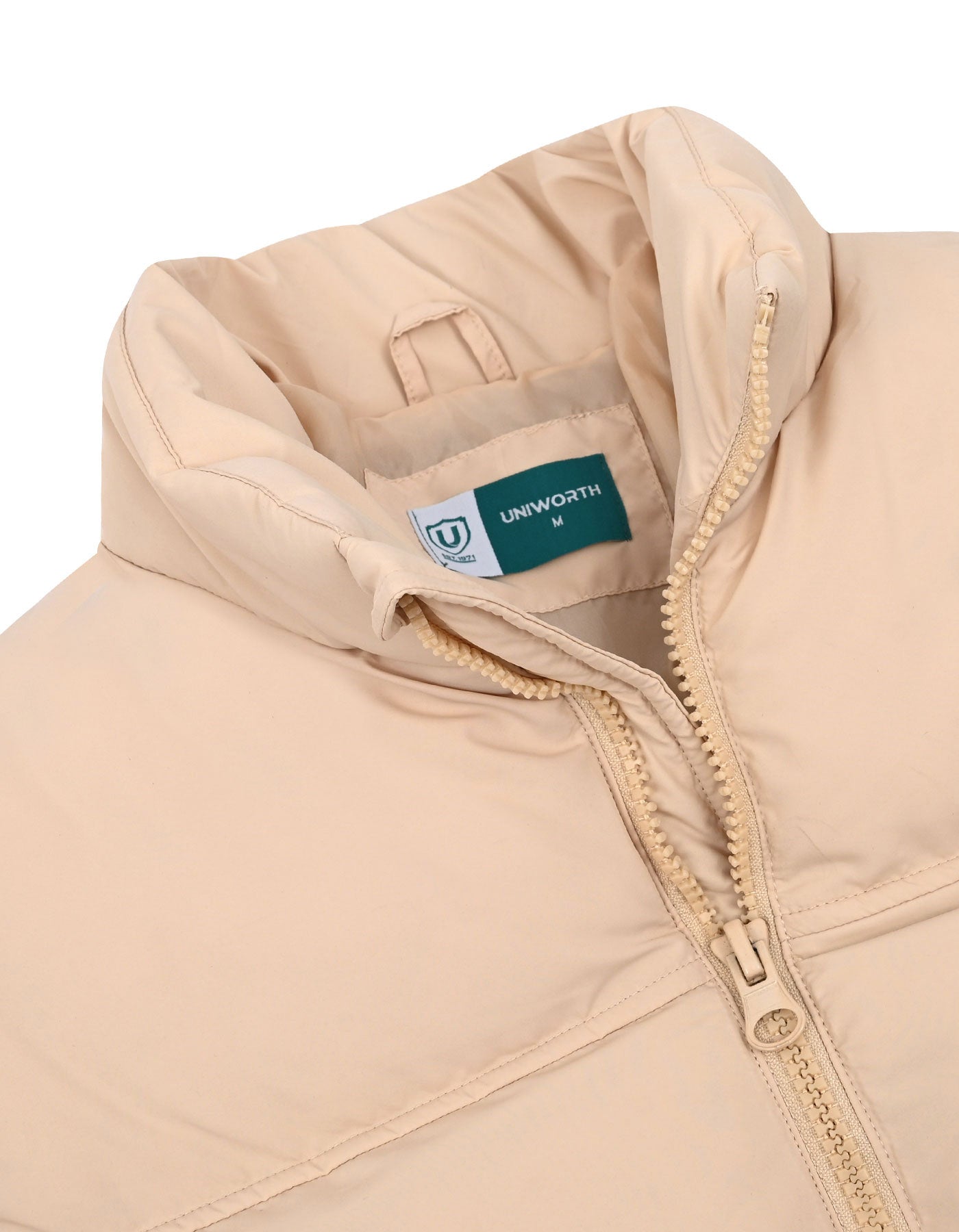 Beige Puffer Jacket JK2610-2-M