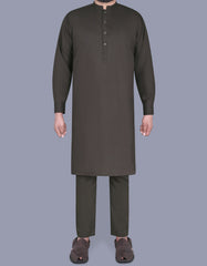 M Brown Texture Kurta Pajama KP2401-1-XS