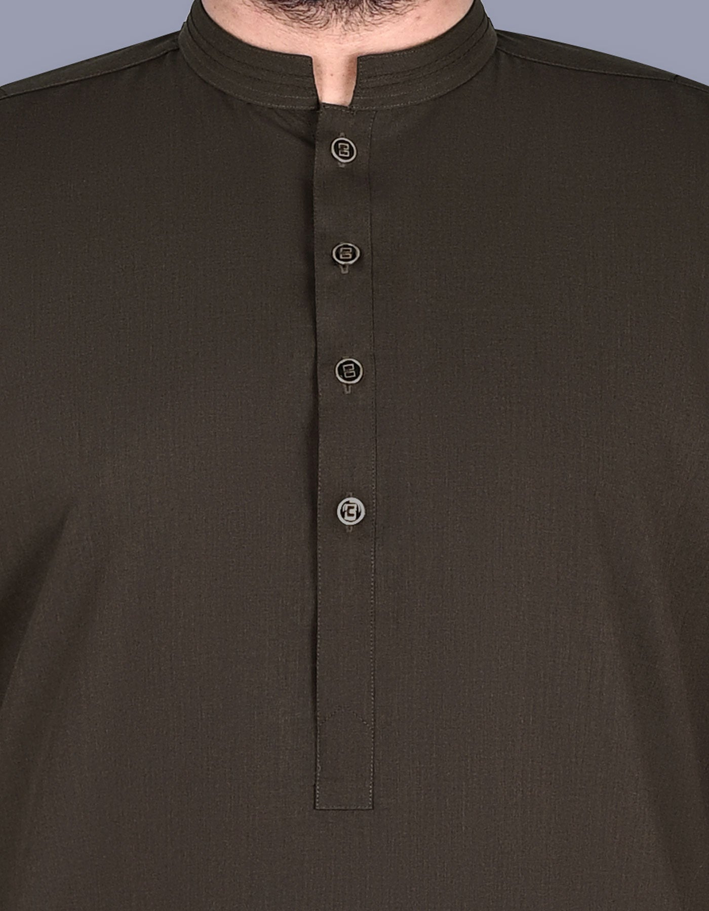 D Brown Texture Kurta Pajama KP2401-3-S