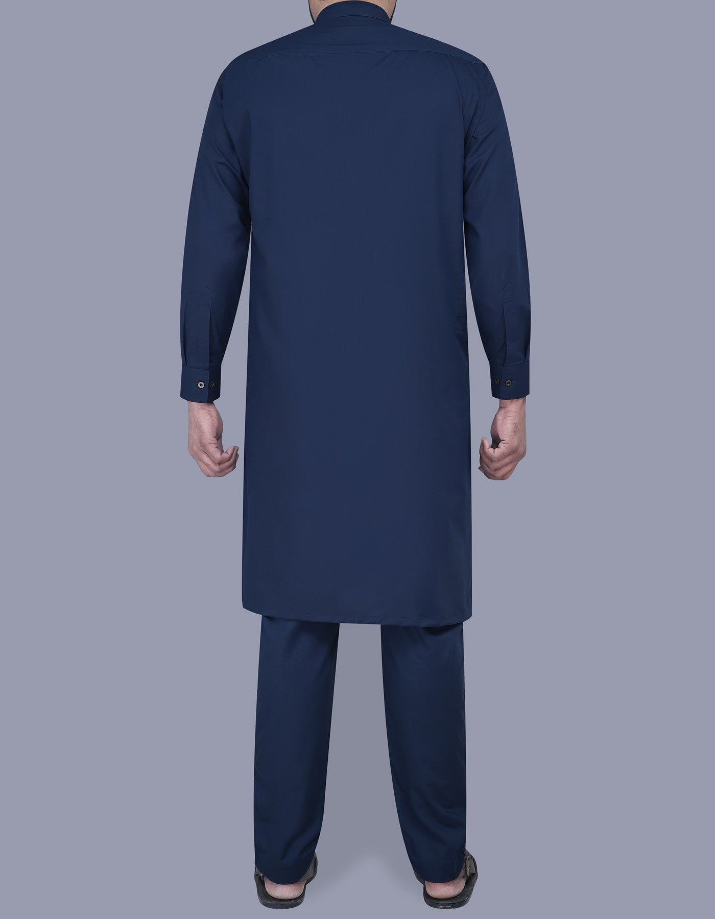 Navy Texture Kurta Pajama KP2501-1-L