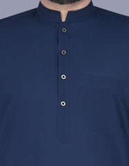 Navy Texture Kurta Pajama KP2501-1-S