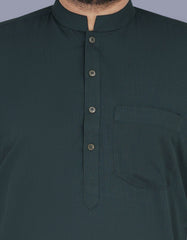 Green Texture Kurta Pajama KP2501-3-S