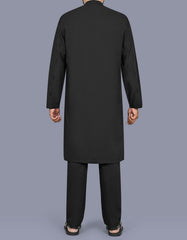 Black Plain Kurta Pajama KP2600-1-M