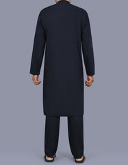 Navy Plain Kurta Pajama KP2600-M