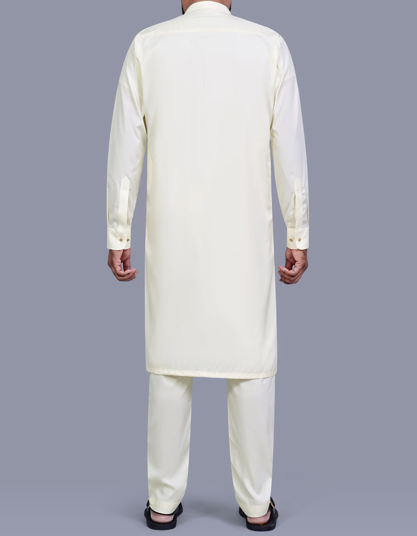 Cream Stripe Kurta Pajama KP2605-L